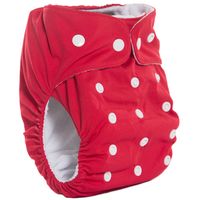 Fancy Pants Bamboo Nappy with Microfibre Inserts, Cherry (Red)